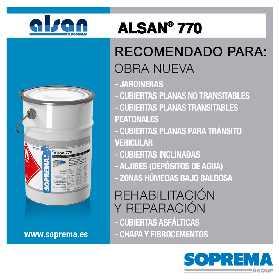 ALSAN® 770 resina de impermeabilización de base PMMA