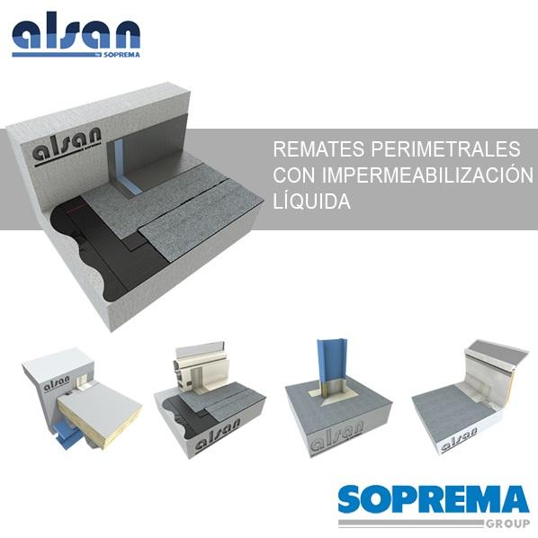 Combinación de sistemas de impermeabilización, según elementos constructivos
