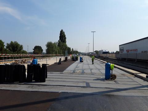 Viaducto de Gentbrugge; instalación con Mini-Mammouth