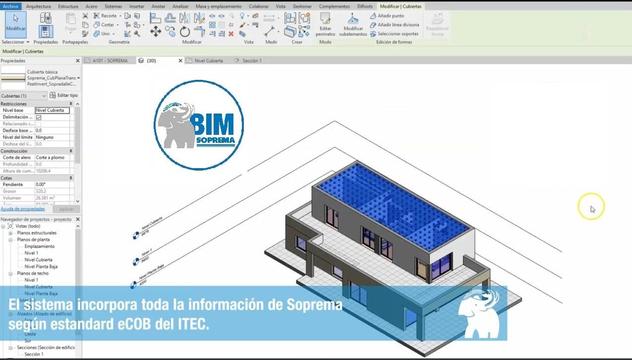 Objeto BIM - Revit ¿Cómo cargar y trazar una cubierta plana?