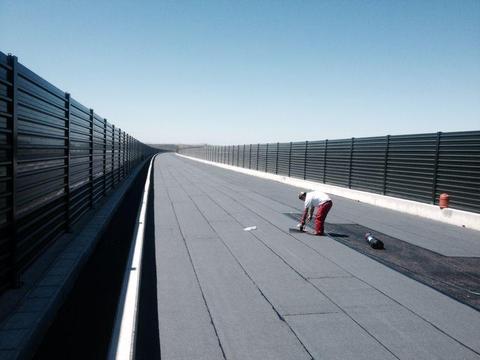 Viaducto de la línea del AVE Madrid – Extremadura (tablero puente)-Tramo Navalmoral de la Mata- Casatejada