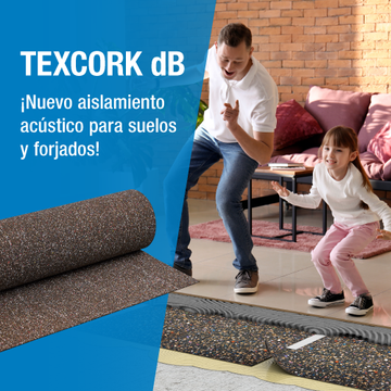 Nuevo aislamiento al ruido de impacto: Texcork DB