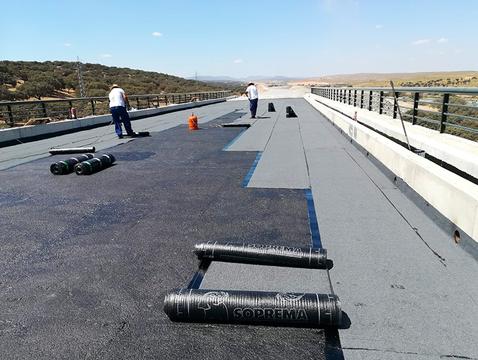 Viaducto sobre el arroyo Terzuelo de la línea del AVE Madrid – Extremadura (tablero puente)