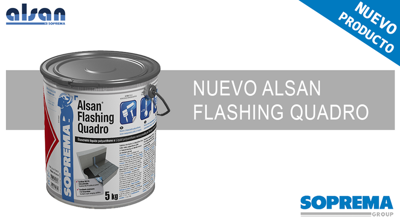 ALSAN FLASHING QUADRO el compañero ideal para el profesional de la impermeabilización.