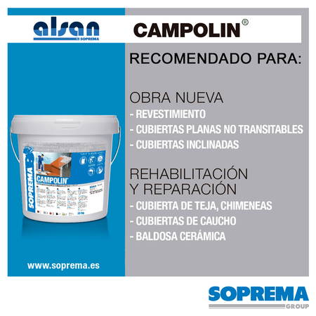 CAMPOLIN IMPERMEABILIZANTE DE CAUCHO ACRÍLICO