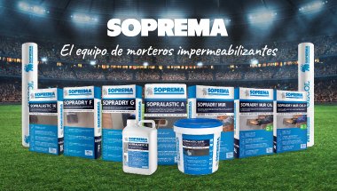 ¡El equipo de morteros impermeabilizantes ha llegado a Soprema!