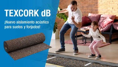 Nuevo aislamiento al ruido de impacto: Texcork DB