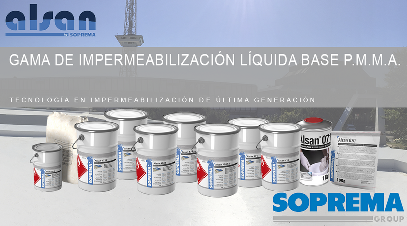 Gama de impermeabilización líquida base PMMA (Polimetilmetacrilato)