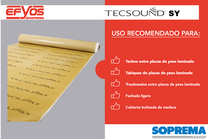 TECSOUND SY  Lámina sintética insonorizante de alta densidad