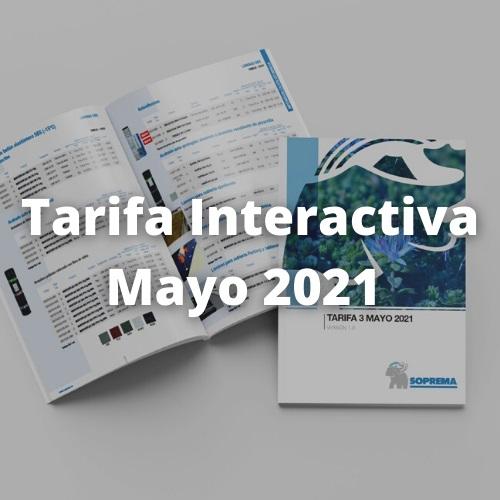 Tarifa Interactiva Mayo 2021