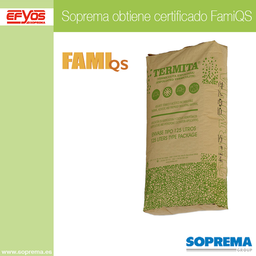 Soprema Iberia obtiene certificación FAMI-QS para la Vermiculita