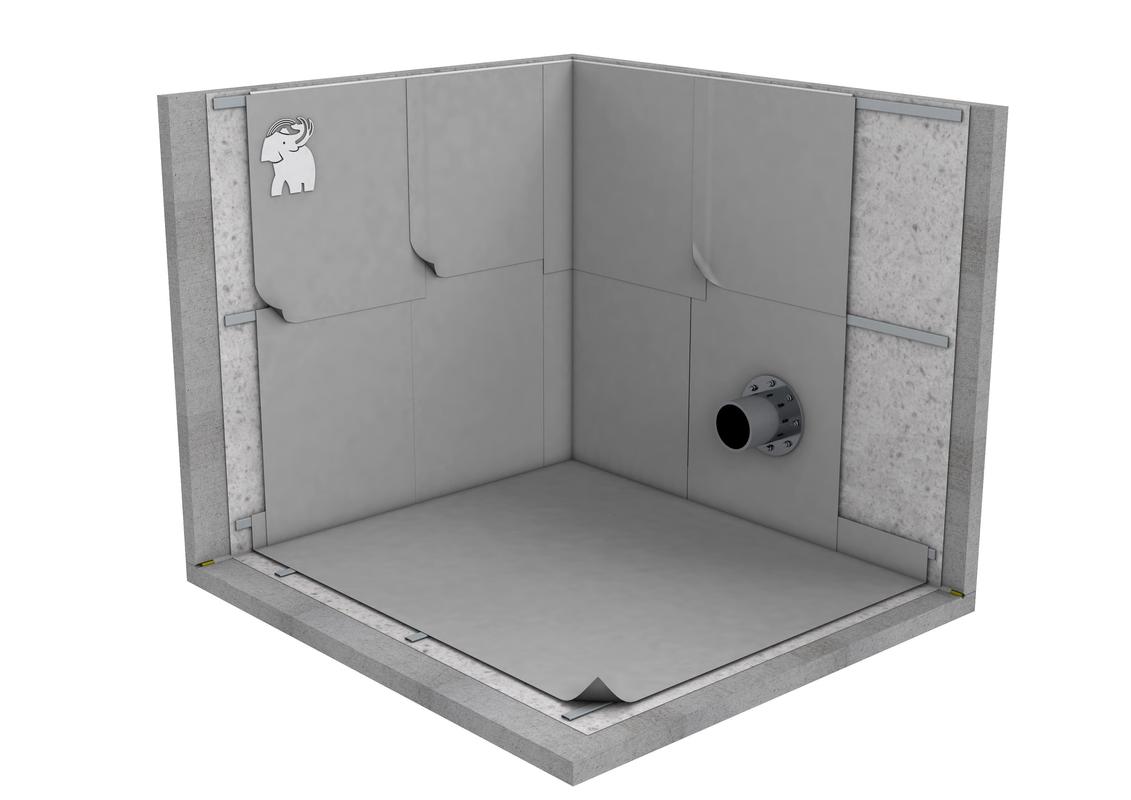 DEPÓSITO DE AGUA CON IMPERMEABILIACIÓN SINTÉTICA DE PVC