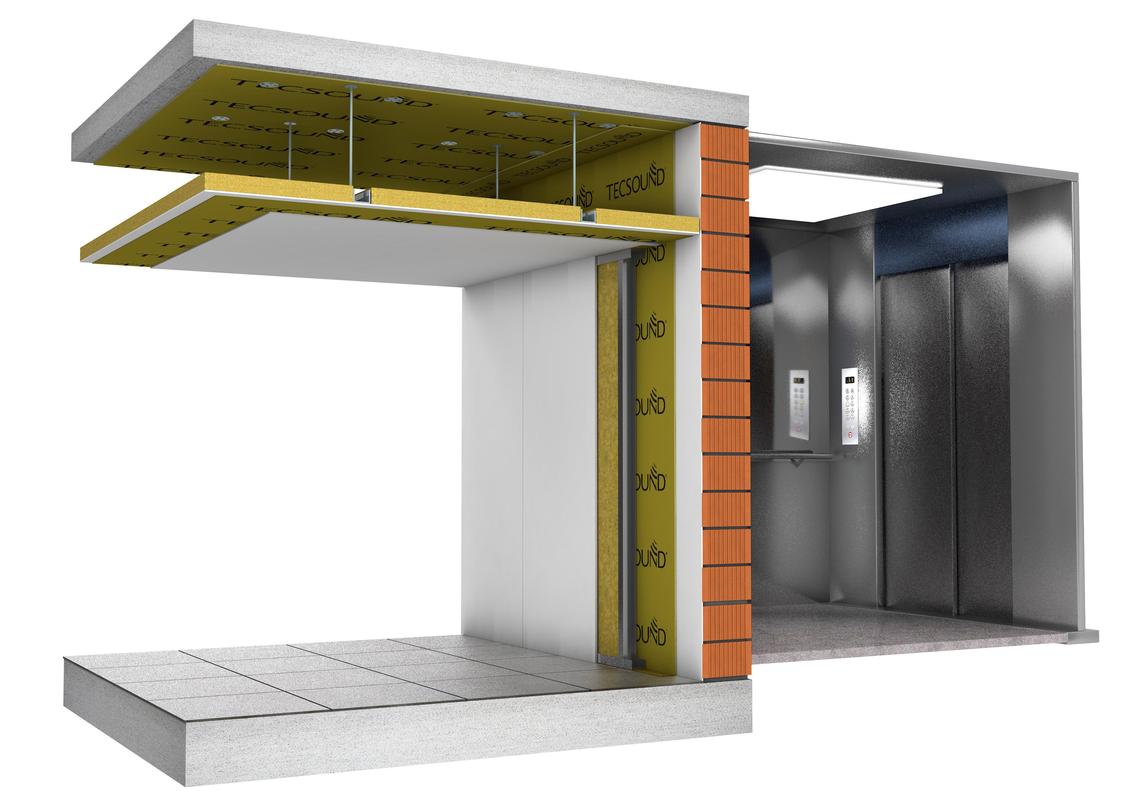 AISLAMIENTO ACÚSTICO DE TRASDOSADO ENTRE LA VIVIENDA Y LA CAJA DEL ASCENSOR