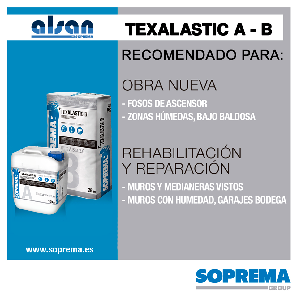 Mortelastic: mortero cementoso bicomponente elástico para trabajos de  impermeabilización y reparación Envase kilos 25 kg + 8 kg