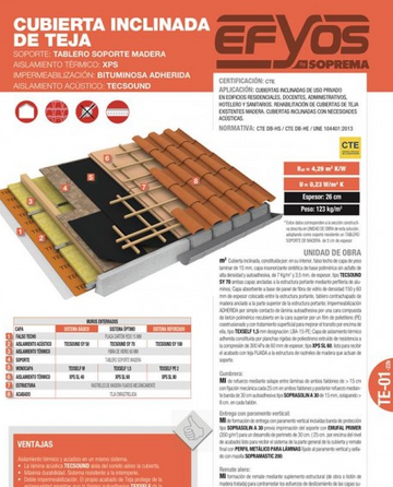 CUBIERTA INCLINADA DE TEJA TE-01-22b